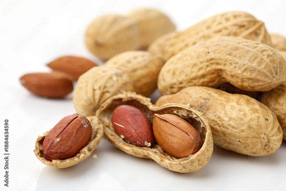 custom made wallpaper toronto digitalA pile of salted peanuts on a white background