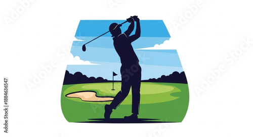 golf player vector