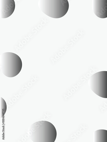 Set of metal plates banners and black and white buttons