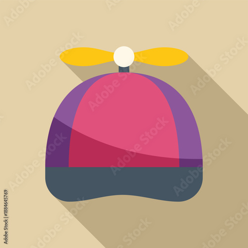 Colorful propeller hat representing childhood, fun, and play