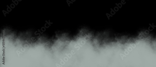 Принти на полотні Atmospheric low lying grey and white smoke or fog spreading across the bottom of
