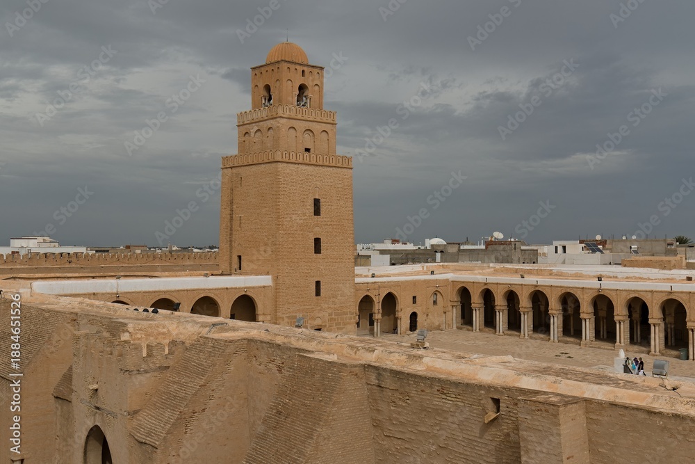 Fototapeta premium The Great Mosque of Kairouan. Tunisia. Africa. 
