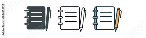 daily routine open planner with pen beside