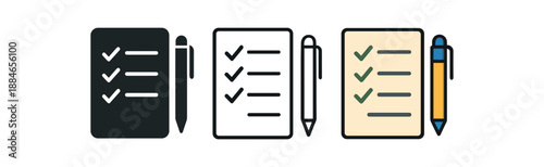 daily routine grocery list with pen