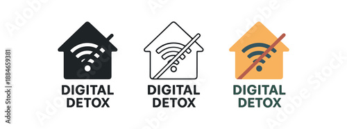 future lifestyle digital detox home sign simple