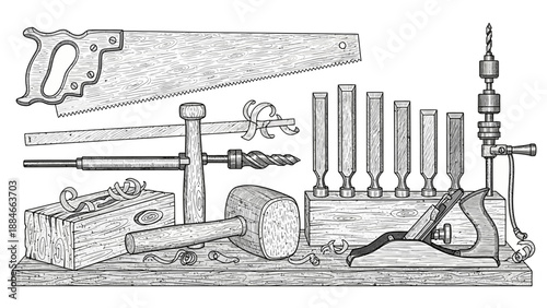 Vintage Woodworking Tools Collection