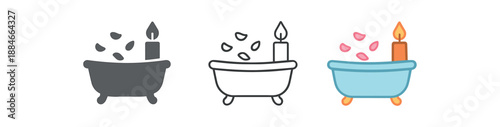 self care candlelit bath with petals