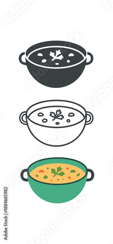 healthy vs unhealthy food veggie soup and fried snack plate