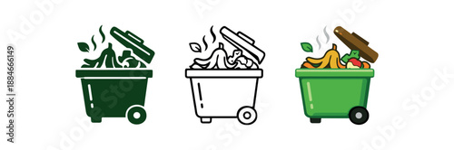 zero waste food home composting bin with peelings