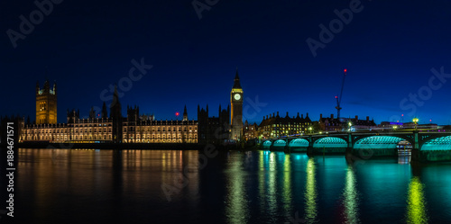 Obraz na płótnie Westminster Landmarks at Night