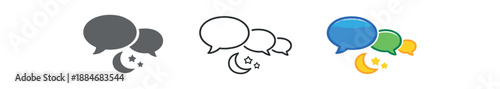 social energy balance tiny speech bubbles slowly shrinking visual quiet time
