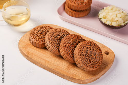 Traditional Mooncakes and Tea for Mid-Autumn Festival