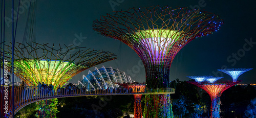 Singapur Supertrees Garden by the Baynationaler Garten und erstklassige gartenbauliche Attraktion