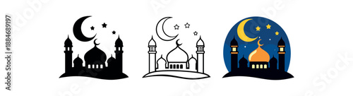 cultural spiritual holidays mosque silhouette night ramadan