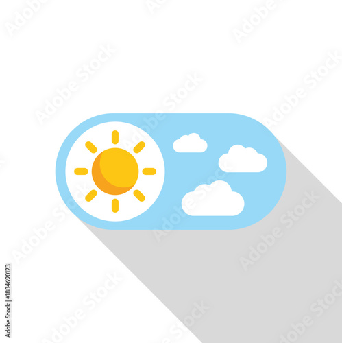 Switch icon providing options for day time mode or weather