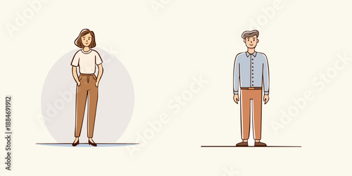 Cartoon vector illustration of a professional businessman in a fashion