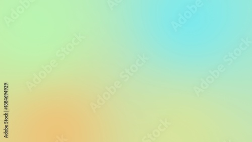 Soft green yellow mint gradient background with smooth blur and light vignette, ideal for spring eco design, banner, poster or fresh abstract wallpaper.