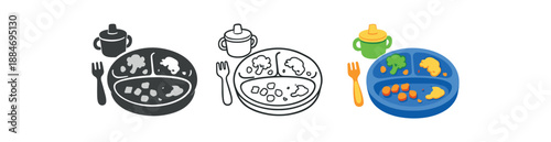 baby led weaning baby plate leftovers half eaten moment everyday feeding