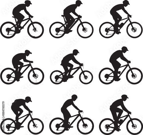 silhouette, bicycle, bike, cycling,
