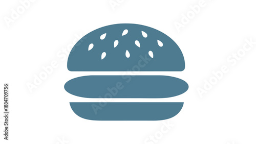Vector Illustration of a Simple Hamburger Icon on White Background