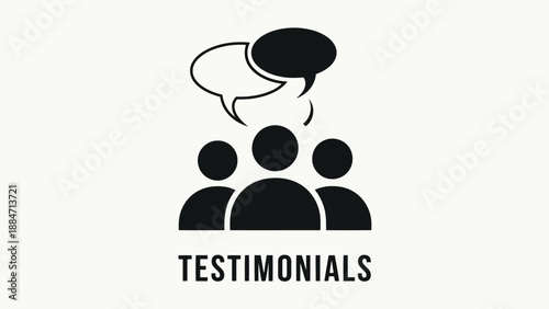 Vector Illustration Testimonials People Feedback Review Comment Speech Bubble