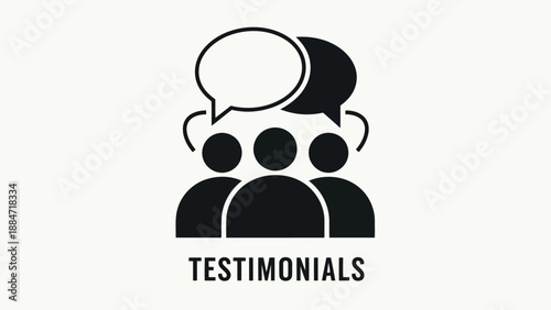 Vector Illustration Testimonials People Feedback Review Comment Quote Bubble Icon Graphic Design