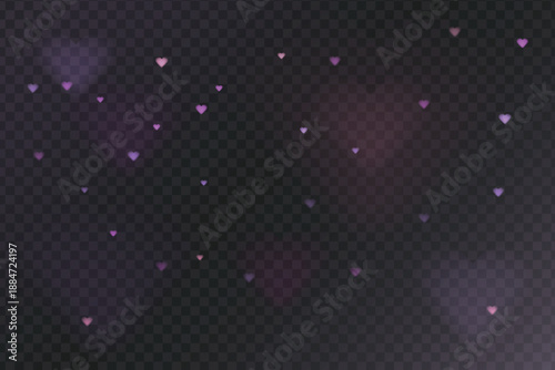 Background Overlay Soft pink hearts with romantic glow on transparent background. Used in Valentine's Day themed visuals, dreamy overlays and emotional design elements.