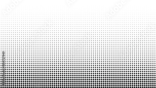 Dense halftone dot gradient background with dark fade, abstract noise texture
