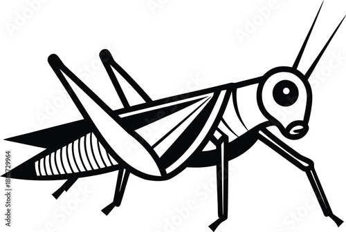 Grasshopper silhouette, insect silhouette, jumping bug drawing, minimal line sketch, nature insect design