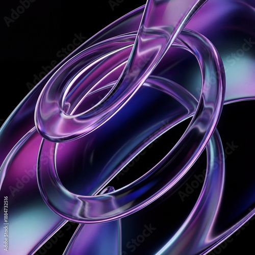 Iridescent Abstract Swirls