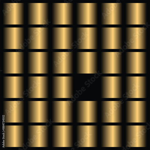 Gold geometric pattern grid design