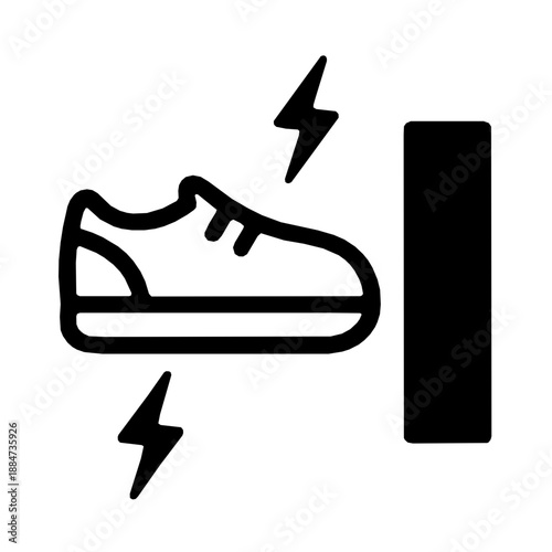 Obstacle Haptic Alert Visual Impairment Style B Icon