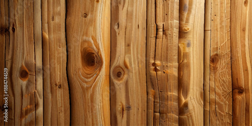 Natural Light Brown Horizontal Wood Board Texture Background Showcasing Detailed Grain Patterns, Subtle Knots, and Gently Worn Rustic Wooden Panels for Creative Use