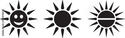 Cloud Silhouette Vector EPS Icon Set – Sky, Weather, Soft Shape Clipart Isolated on White