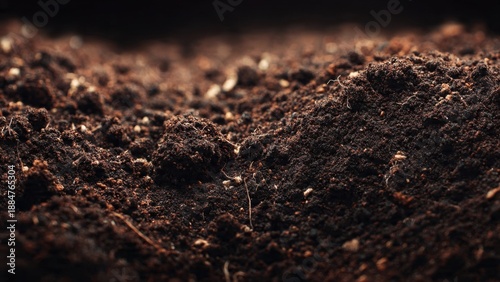 Wallpaper Mural Rich dark fertile soil close-up Torontodigital.ca