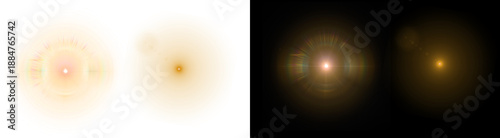 Принти на полотні PNG image Collection of diverse, vibrant, bright, warm orange and gold light lea