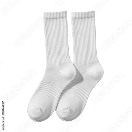 White crew socks mockup