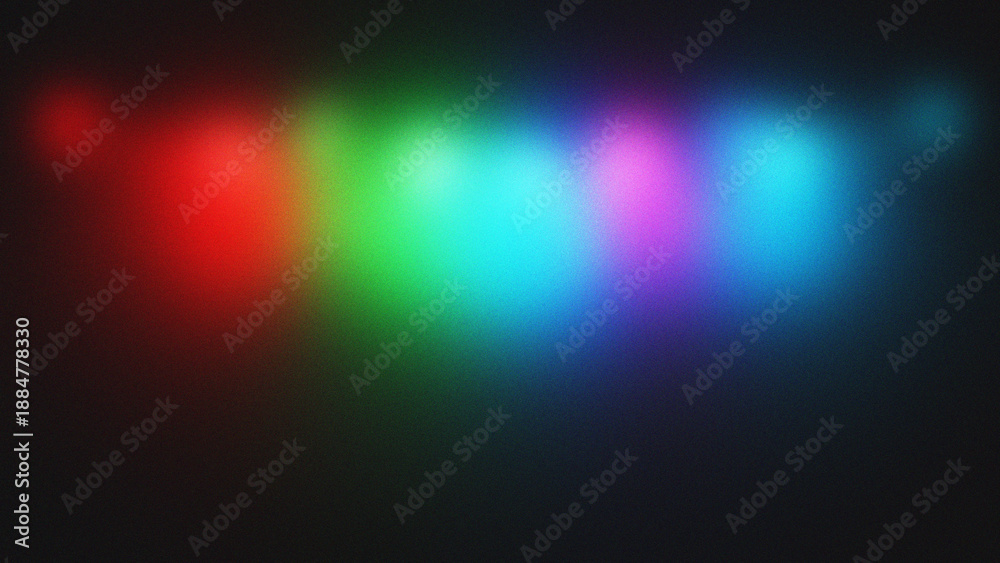Obraz premium Blurred RGB lights on dark background, abstract color gradient, stock media