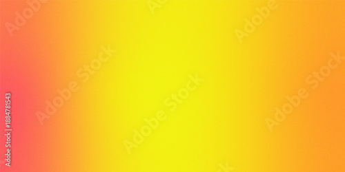 A vibrant and smooth gradient background transitions from warm shades of red and orange to bright yellow hues