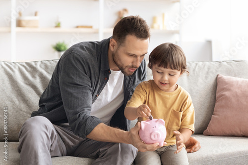 Bild auf Leinwand Early financial education