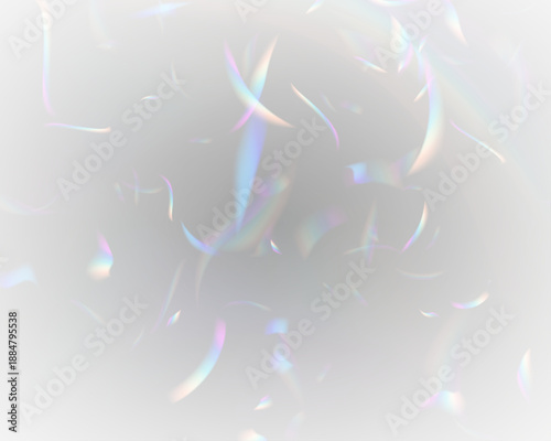 Rainbow diamond prism reflects neon light through crystal glass. PNG vector lens captures sparkle, glare, and flare effect across holographic spectrum. Glitter bokeh amplifies radiant brilliance.