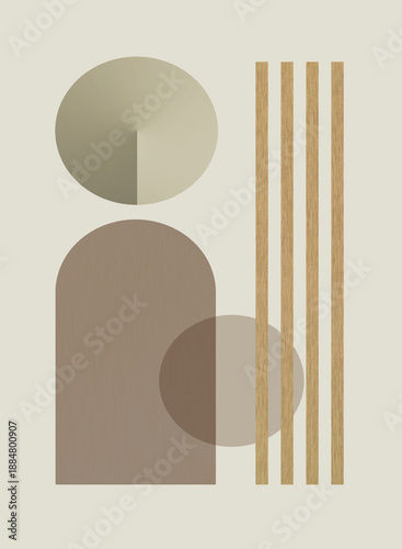 vector illustration of a set of colorful geometric shapes