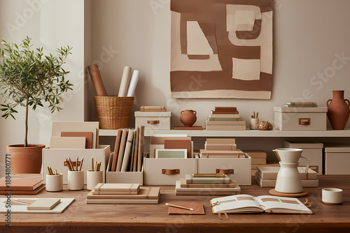 Organized and Aesthetic Desk Setup