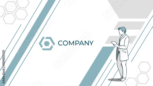 corporate presentation background professional st