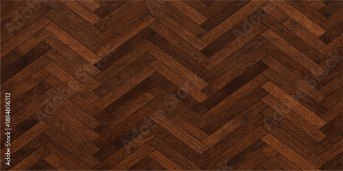 Seamless dark oak hardwood plank texture featuring a natural brown timber pattern for a rustic wooden floor or wall panel design