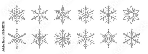 Trendy snowflake for snow design. Fade silhouette snowflakes isolated on white background. Freeze halftone dot symbol. Snow flake icon. Ice crystal shape graphic for winter prints. Vector illustration
