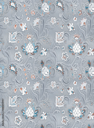 seamless pattern with flowers