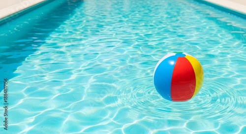 Beach Ball in Swimming Pool