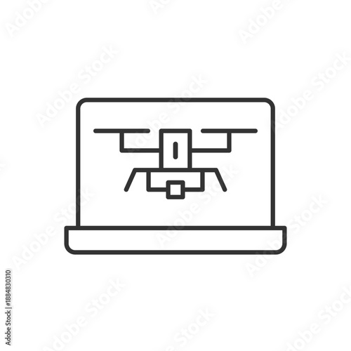 Drone Laptop Icon