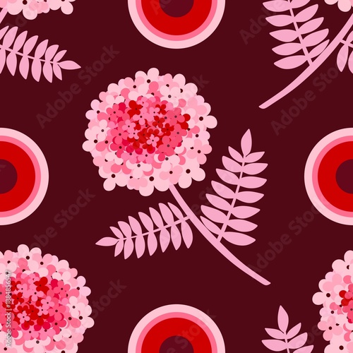 Floral seamless flowers pattern for wrapping paper and fabrics and kids clothes and spring party textiles and linens